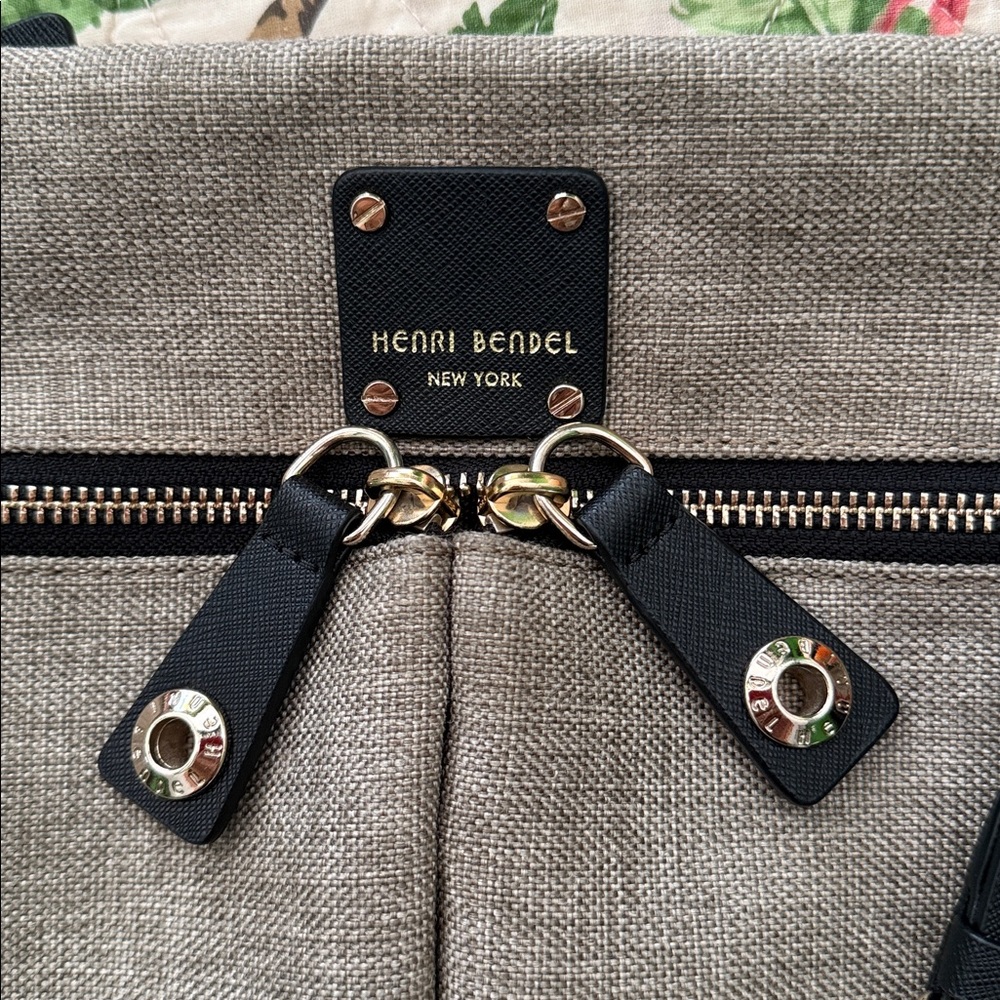 Henri Bendel Tweed and Leather Jetsetter Crossbody Bag - Picture 2 of 10